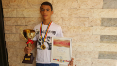 بالفيديو: الملاكم صافي تيسير شعبان (12 عاماً) من اللد يفوز ببطولة شرق اوروبا للملاكمة